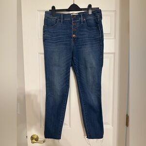 Madewell High Rise Dark Blue Jeans